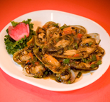 Asian Express Szechuan Style Chinese Food, Commercial Dr, Vancouver BC - Green Mussels with Black Bean Sauce